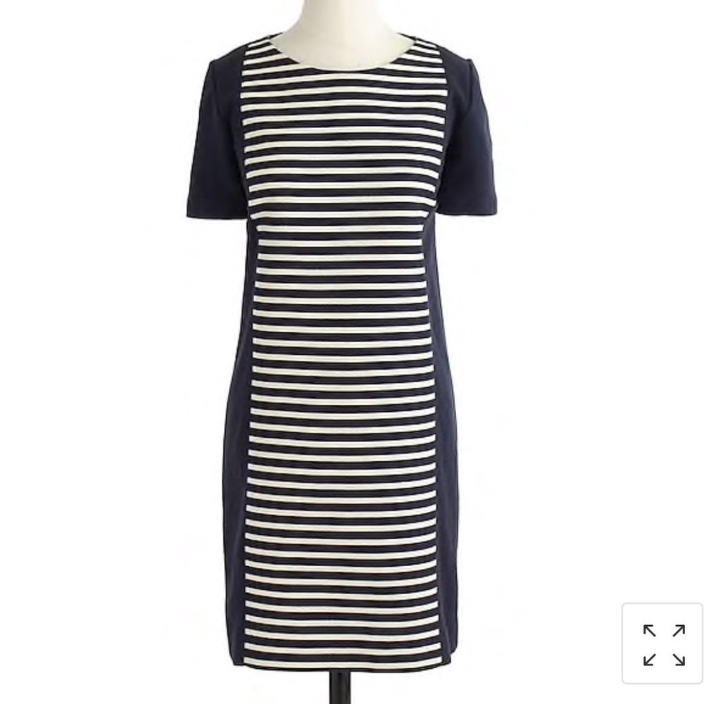 J Crew Stripe Knit Shift Dress - Sz 2 
Cotton with a hint of stretch.